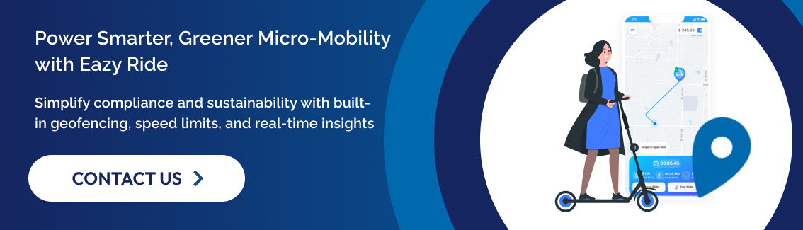 EazyRide simplifies it with built-in geofencing tools, speed controls, and sustainability metrics