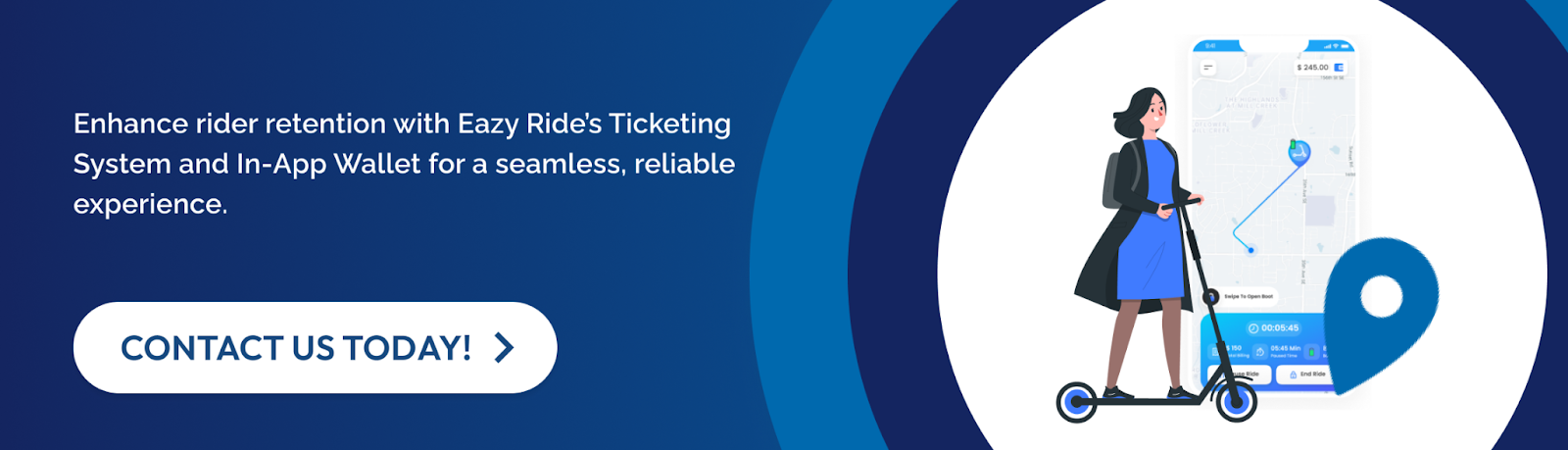 Enhance rider retention with Eazy Ride’s Ticketing System and In-App Wallet for a seamless