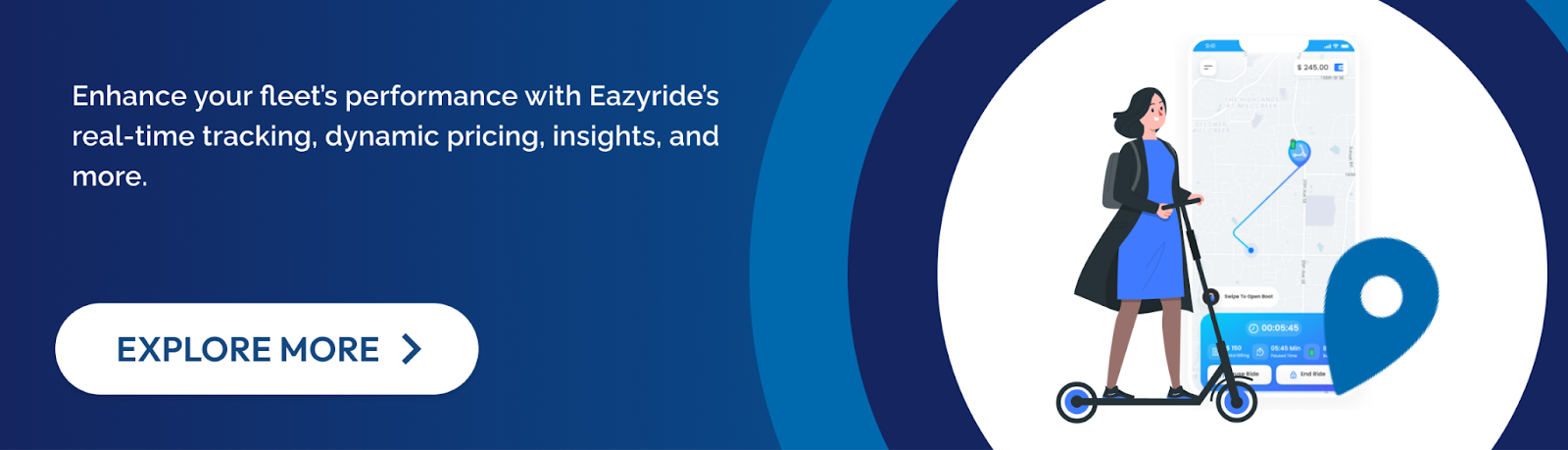 Enhance your fleet’s performance with Eazyride’s real-time tracking, dynamic pricing, insights