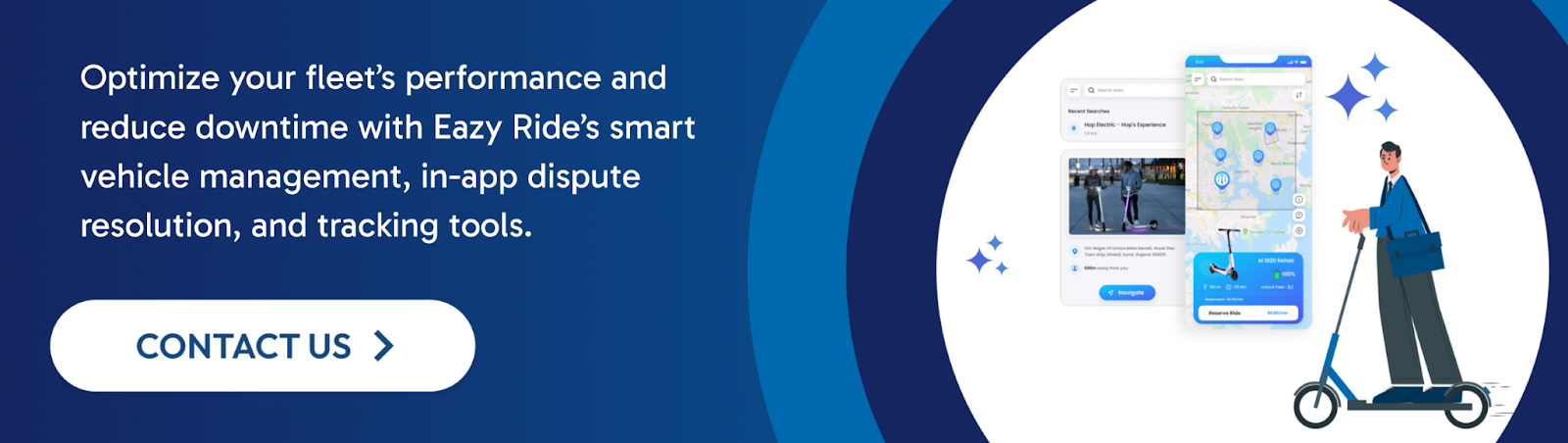 Optimize your fleet’s performance and reduce downtime with Eazy Ride’s smart vehicle management,