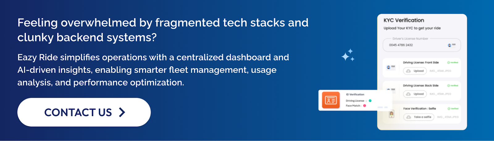 EazyRide streamlines operations with AI insights and a central dashboard