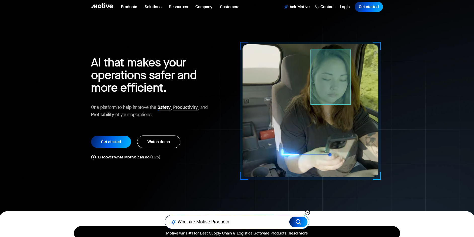 Motive AI for safer, efficient operations