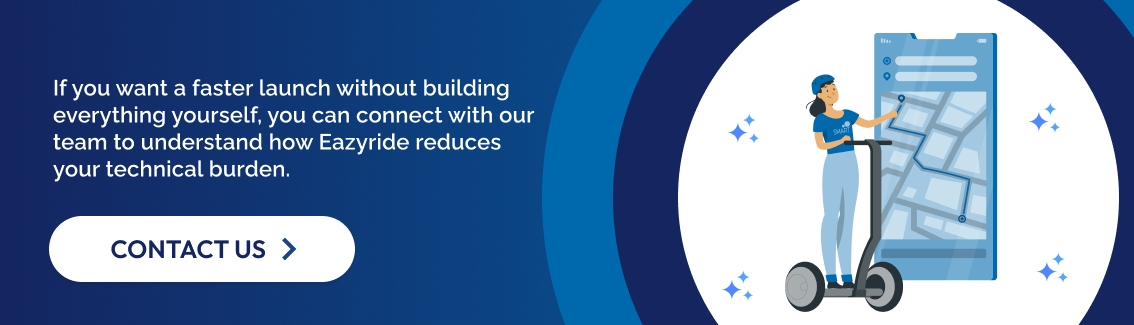 connect with our team to understand how EazyRide reduces your technical burden