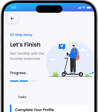 EazyRide rider app on iPhone