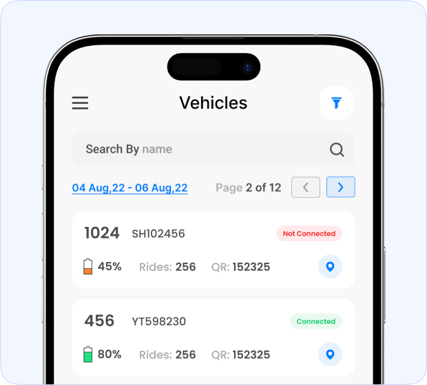 Field operator app screens