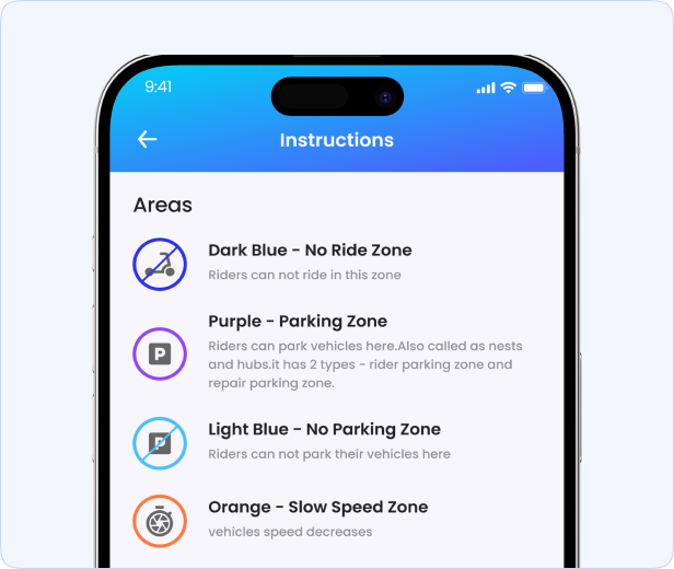 Schermata di sicurezza dell'app utente