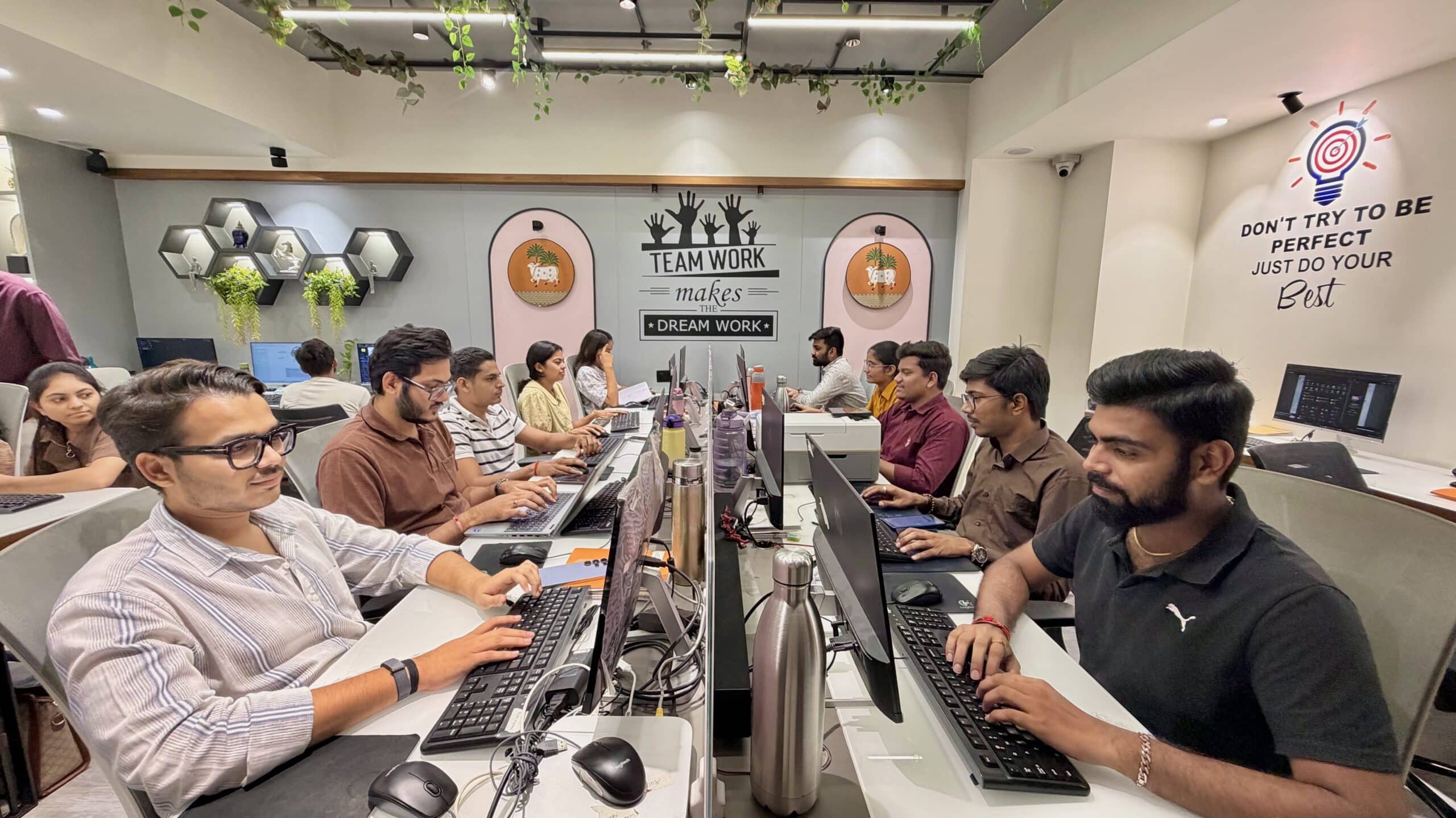 The EazyRide team at work in the Surat office