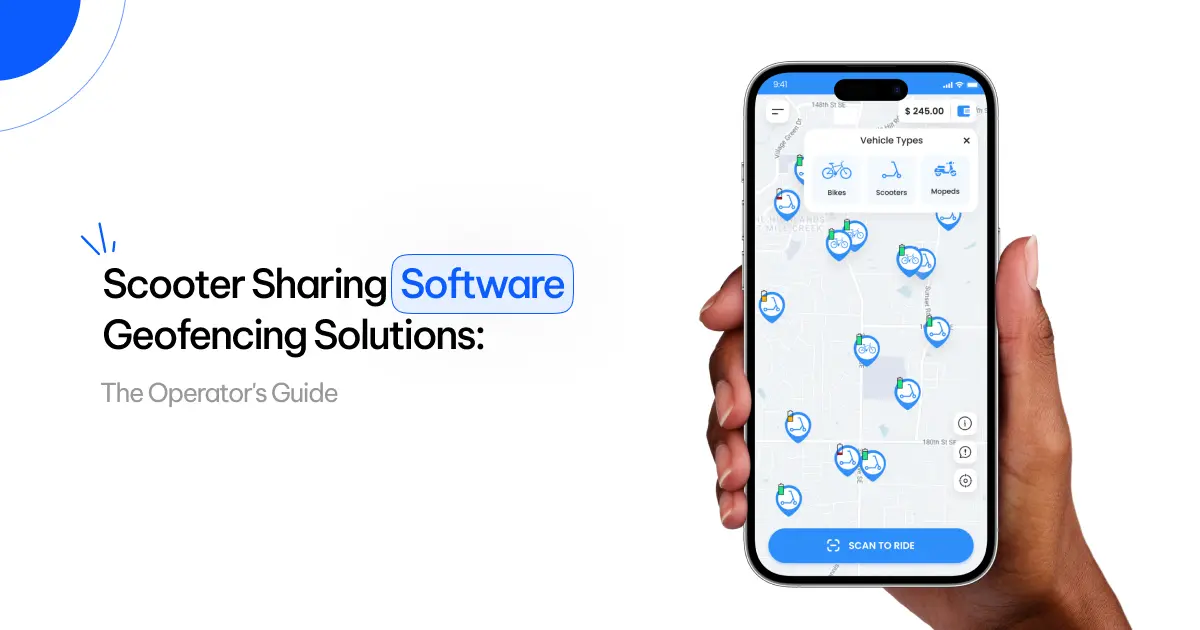 Geofencing solutions for scooter sharing fleets