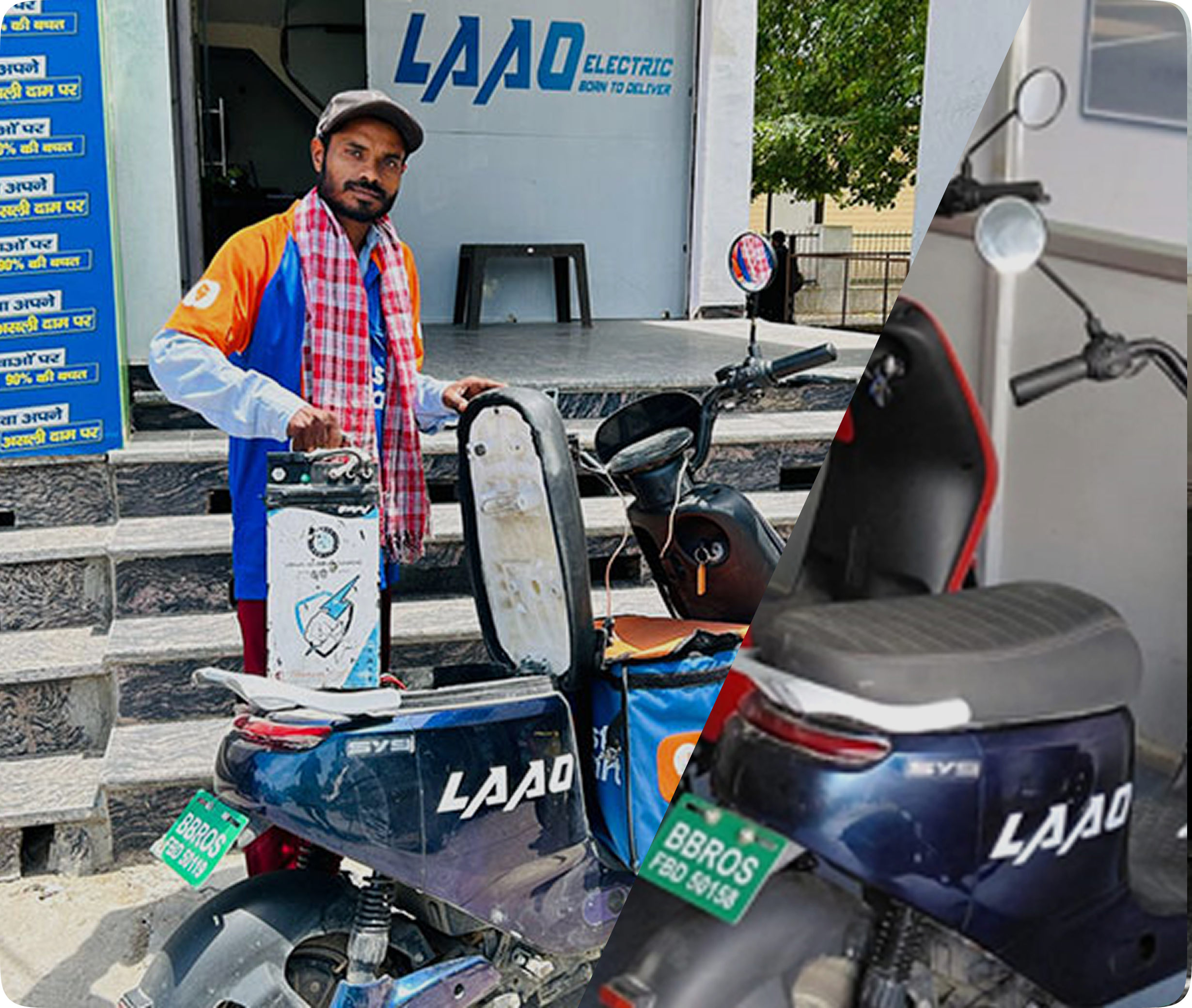 LAAO Electric two-wheeler fleet for logistics rentals